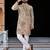 Peach  chikankari embroidered   men's only viscose rayon kurta