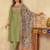 Pista cotton printed kurta set with dupatta