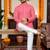  baby pink plain cotton blend  men's only kurta