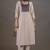 Cream chinnon floral printed kurta set for women