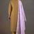 Mustard cotton blend floral embroidered kurta set for women