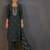 Dark green cotton blend embroidered with sequined work kurta set with dupatta for women