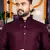 Twinkle wine plain cotton blend  men's only kurta