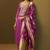 Women's festive pink cotton blend jacquard straight kurta with solid pant and silk jacquard dupatta set