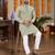  grey embroidered  silk only men's kurta