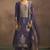 Women's lilac jacquard art silk straight kurta set with cotton bottom & silk blend dupatta