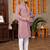  pink embroidered  silk only men's kurta