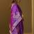 Women's purple jacquard art silk straight kurta set with cotton bottom & silk blend dupatta