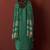 Green chinnon embroidered kurta set with dupatta