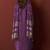 Purple chinnon embroidered kurta set with dupatta