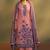 Pink jacquard art silk kurta set with cotton bottom & silk blend dupatta