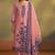 Pink jacquard art silk kurta set with cotton bottom & silk blend dupatta