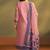 Pink jacquard art silk kurta set with cotton bottom & silk blend dupatta