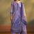 Lilac jacquard art silk kurta set with cotton bottom & silk jacquard dupatta