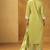Light green pure cotton schiffli embroidered straight kurta set dupatta