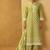 Light green pure cotton schiffli embroidered straight kurta set dupatta