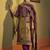 Wine jacquard art silk fla wine kurta set with cotton bottom & silk blend dupatta