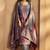 Grey jacquard art silk fla grey kurta set with cotton bottom & silk blend dupatta