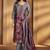 Grey jacquard art silk fla grey kurta set with cotton bottom & silk blend dupatta