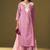 Pink pure cotton schiffli embroidered straight kurta set dupatta