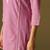 Pink pure cotton schiffli embroidered straight kurta set dupatta