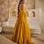 Mustard Yellow Embroidered Silk Organza Lehenga Set