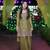 mehendi silk blend embroidered sequin kurta palazzo with dupatta