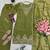 mehendi silk blend embroidered sequin kurta palazzo with dupatta