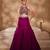 Wine Embellished Raw Silk Indo Western Lehenga Set