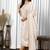 White pure cotton jacquard straight kurta set with dupatta
