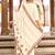 White pure cotton jacquard straight kurta set with dupatta