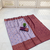 Lavender wine soft silk blend banarasi jacuard work designer party wear saree with unstitched blouse piece