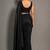 Black beads work shiny georgette partywear saree with full of beads work blouse fabric.