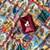 Soft Roman Silk With Poster Rajavadi Print And Real Mirror work Women's Saree With Blouse Set