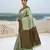 Pista green soft silk blend banarasi jacuard work designer party wear saree with unstitched blouse piece