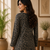 BLACK  REYON WITH DIGITAL PRINTED STYLISH WEAR KURTI 