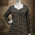 BLACK  REYON WITH DIGITAL PRINTED STYLISH WEAR KURTI 
