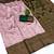 Baby pink green  soft silk blend banarasi jacuard work designer party wear saree with unstitched blouse piece