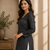 BLACK  REYON WITH DIGITAL PRINTED STYLISH WEAR KURTI 