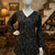 BLACK  REYON WITH DIGITAL PRINTED STYLISH WEAR KURTI 