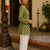 LIGHT GREEN  REYON WITH DIGITAL PRINTED STYLISH WEAR KURTI 