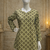 LIGHT GREEN  REYON WITH DIGITAL PRINTED STYLISH WEAR KURTI 