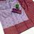 Lavender wine soft silk blend banarasi jacuard work designer party wear saree with unstitched blouse piece