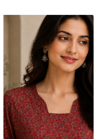 MAROON Rayon DIGITAL PRINTED KURTI  4