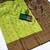 Lemon green soft silk blend banarasi jacuard work designer party wear saree with unstitched blouse piece