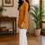 MUSTARD  REYON WITH DIGITAL PRINTED STYLISH WEAR KURTI 