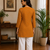 MUSTARD  REYON WITH DIGITAL PRINTED STYLISH WEAR KURTI 