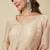 Cream crunchy silk heavy thread embroidery work kurta sharara set
