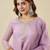 Lavender crunchy silk heavy thread embroidery work kurta sharara set