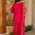 Rani pink silk crepe beautiful plain with printed dupatta kurta patiala set